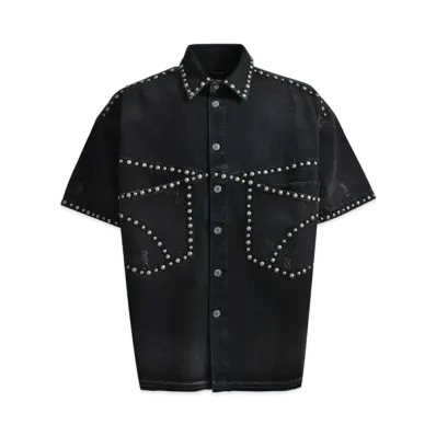 BREATH Suicide Studs Denim Shirt "Black"