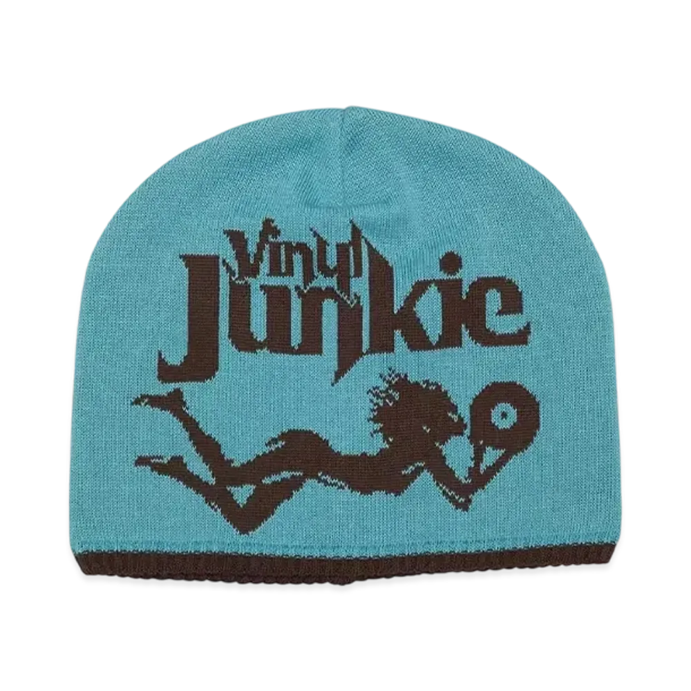 HYSTERIC GLAMOUR Vinyl Junkie Knit Cap "Blue"