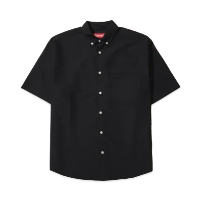 Supreme Loose Fit Oxford S/S Shirt (26SS) "Black"