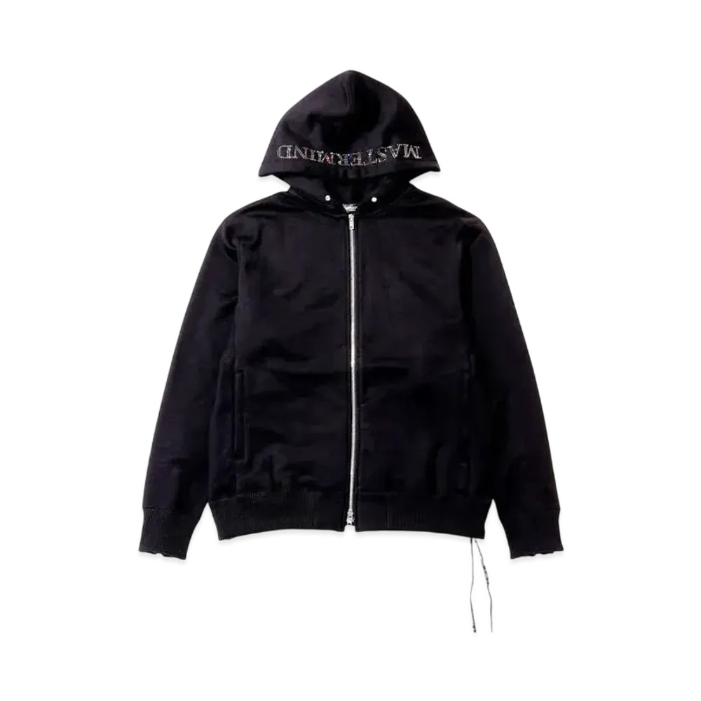 mastermind WORLD Swarovski(R) Zip Up Hoodie "Black"