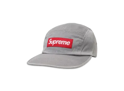 Supreme Washed Chino Twill Camp Cap (26SS) "Grey"