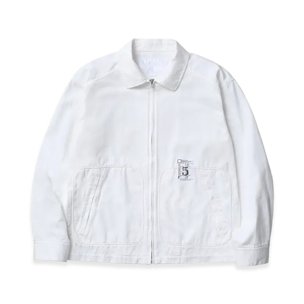 NEIGHBORHOOD BW. Zip Work Jacket "White"