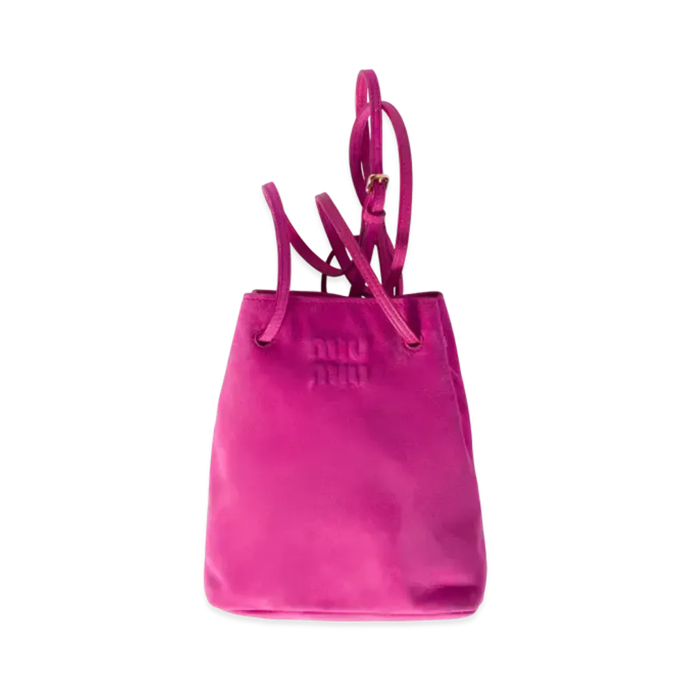MIUMIU Suede Pouch "Fuchsia Pink"
