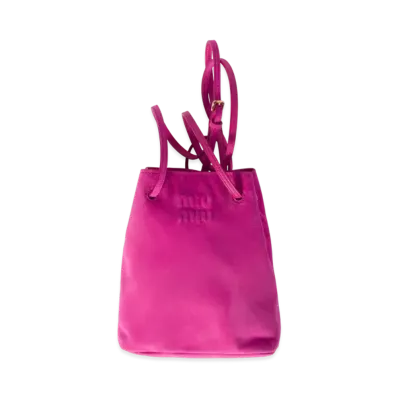 MIUMIU Suede Pouch "Fuchsia Pink"