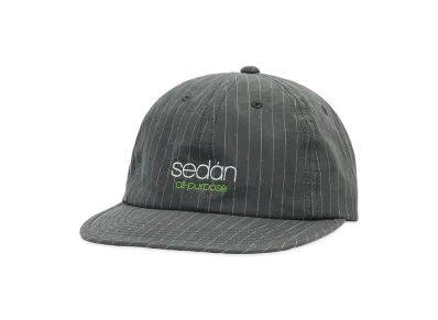 SEDAN ALL-PURPOSE Classic Logo Cotton Linen Cap "Black Stripe"