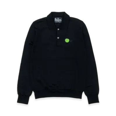 COMME des GARCONS x The Beatles One Point Knit Polo "Black"