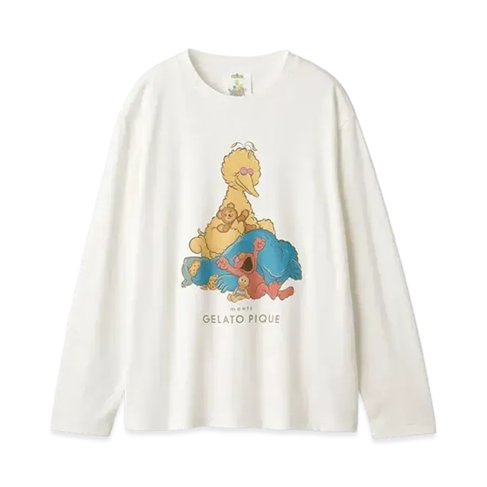 GELATO PIQUE x Sesame Street One Point T-shirt "Off White"