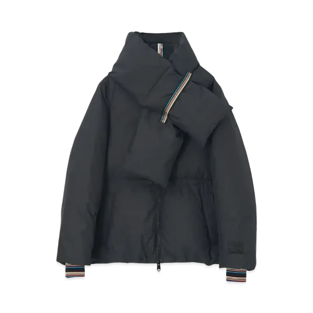 Paul Smith Women's Signature Stripe Down Coat "Black"