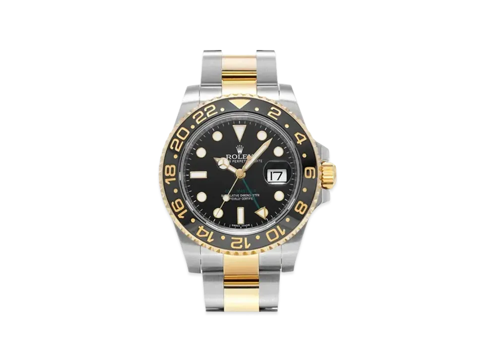 ROLEX GMT Master II "Black/Stainless Steel/Yellow Gold"