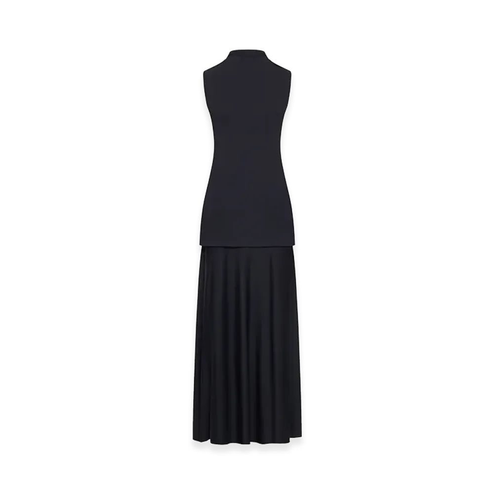 Jil Sander Women's Long Sleeveless Dress "Black"
