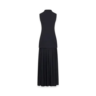 Jil Sander Women's Long Sleeveless Dress "Black"