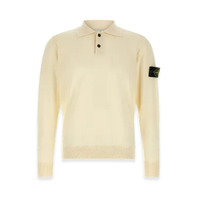 Stone Island Rws Knit Polo Shirt "White"