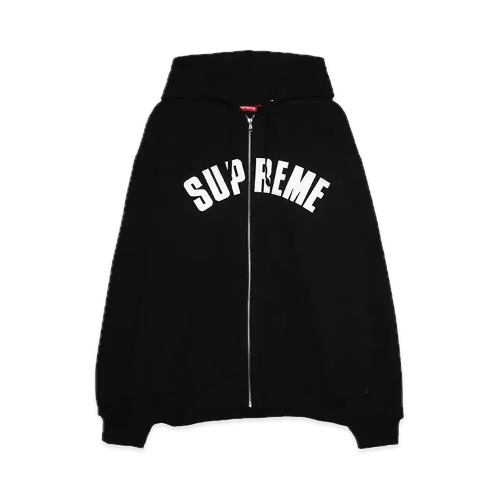 Supreme Arc Thermal Zip Up Hooded Sweatshirt "Black"
