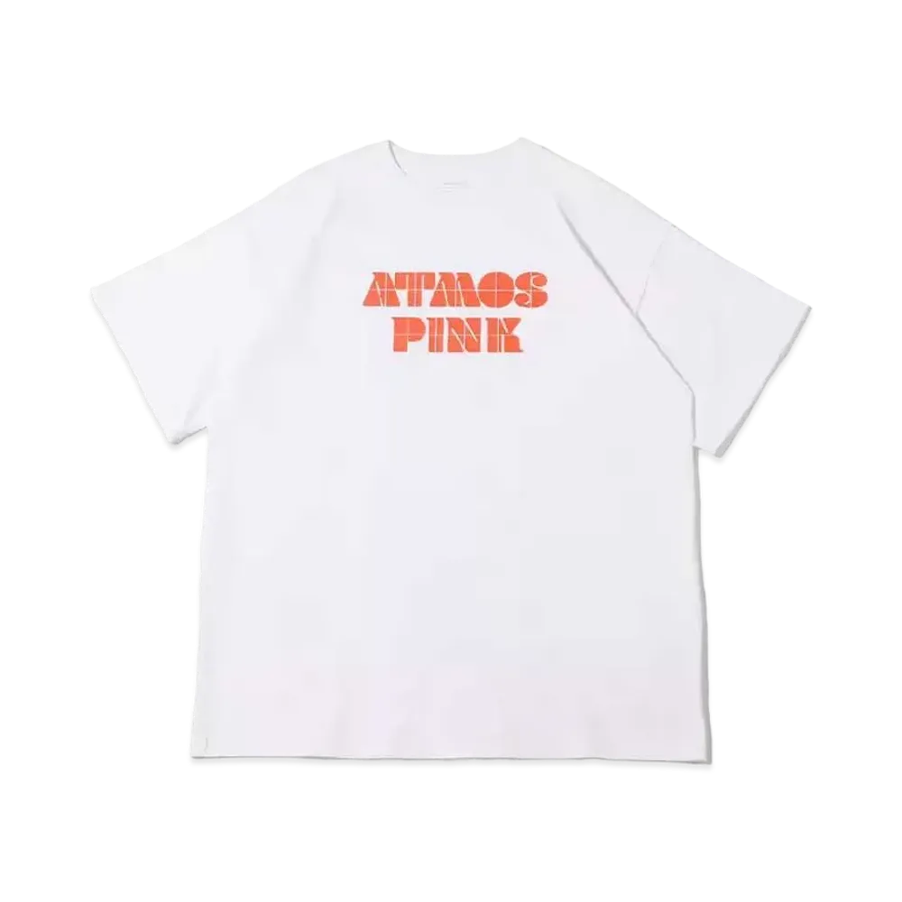 atmos pink Panel Logo Big T "White"