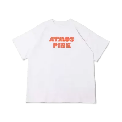 atmos pink Panel Logo Big T "White"