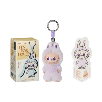 POP MART THE MONSTERS (LABUBU) Pin for Love Series-Vinyl Plush Pendant (A-M) E