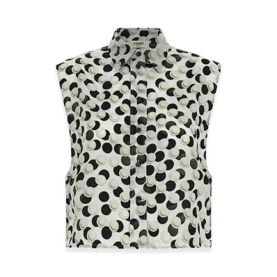 FENDI Women's Polka Dot Crop Top "Multicolor"