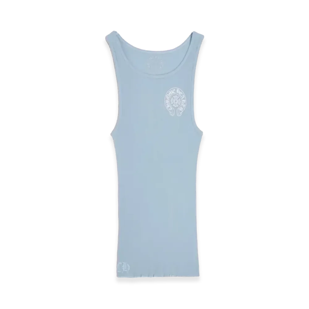 Chrome Hearts Horseshoe Tank Top "Light Blue"
