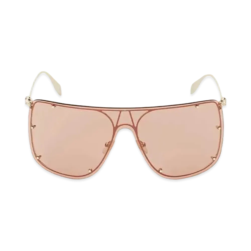 Alexander McQUEEN Skull Mask Sunglasses "Brown"