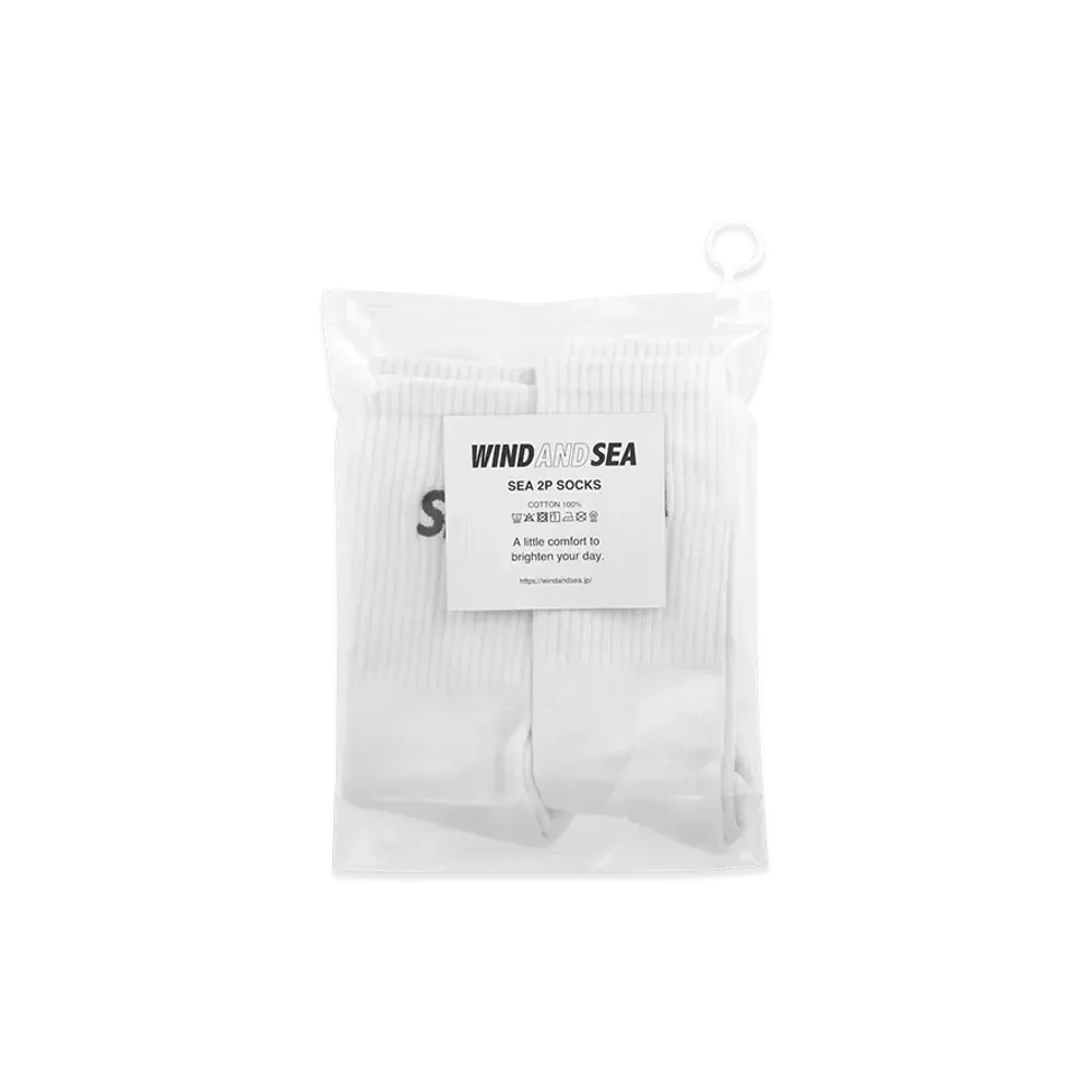 WIND AND SEA 2P Socks "White"