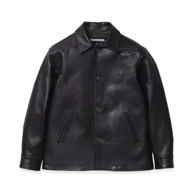 NEIGHBORHOOD Leather Car Coat "Brown"