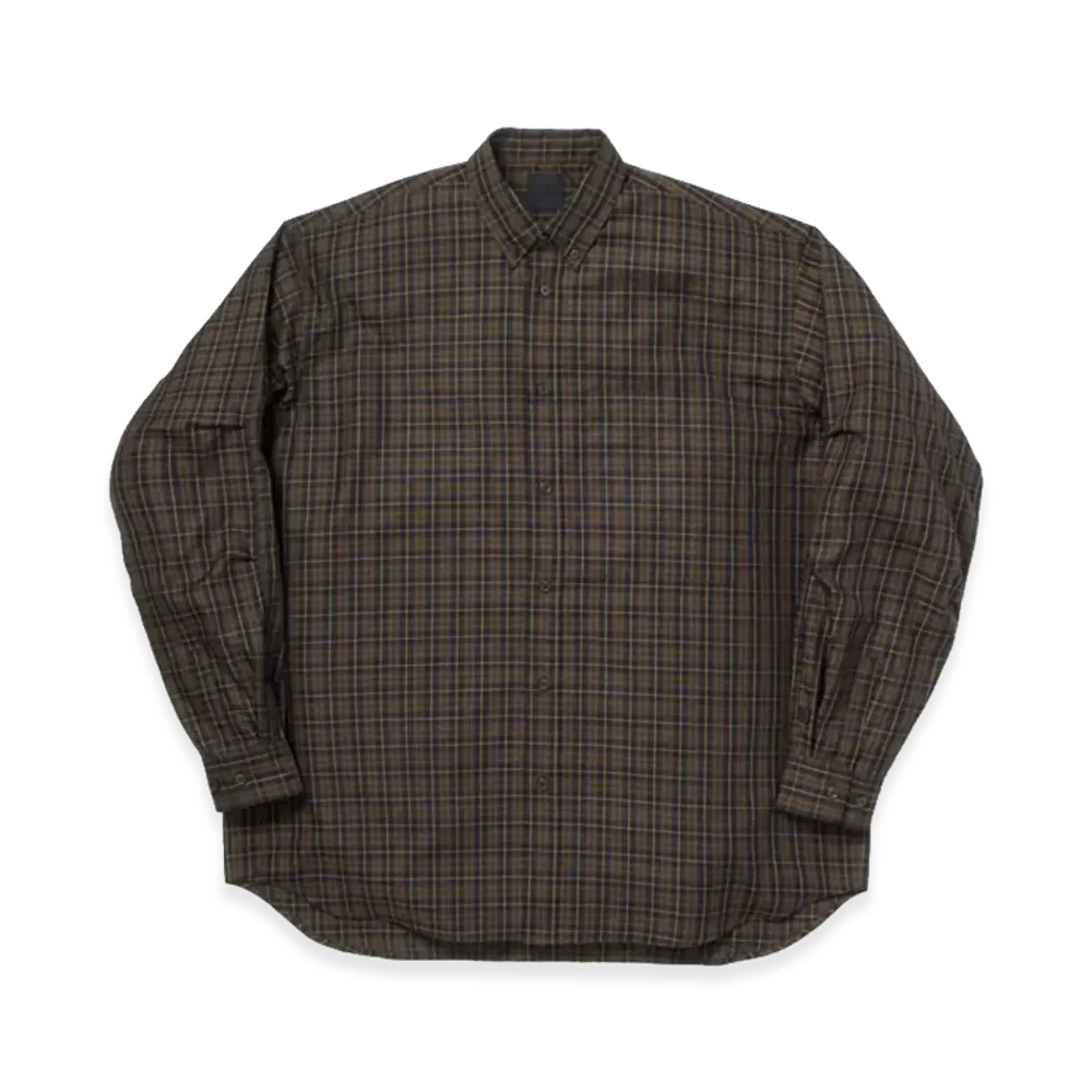 DAIWA PIER39 Tech Button Down Shirt L/S Plaids "Light Brown"