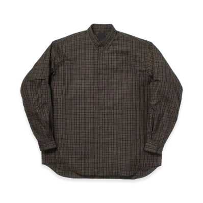 DAIWA PIER39 Tech Button Down Shirt L/S Plaids "Light Brown"