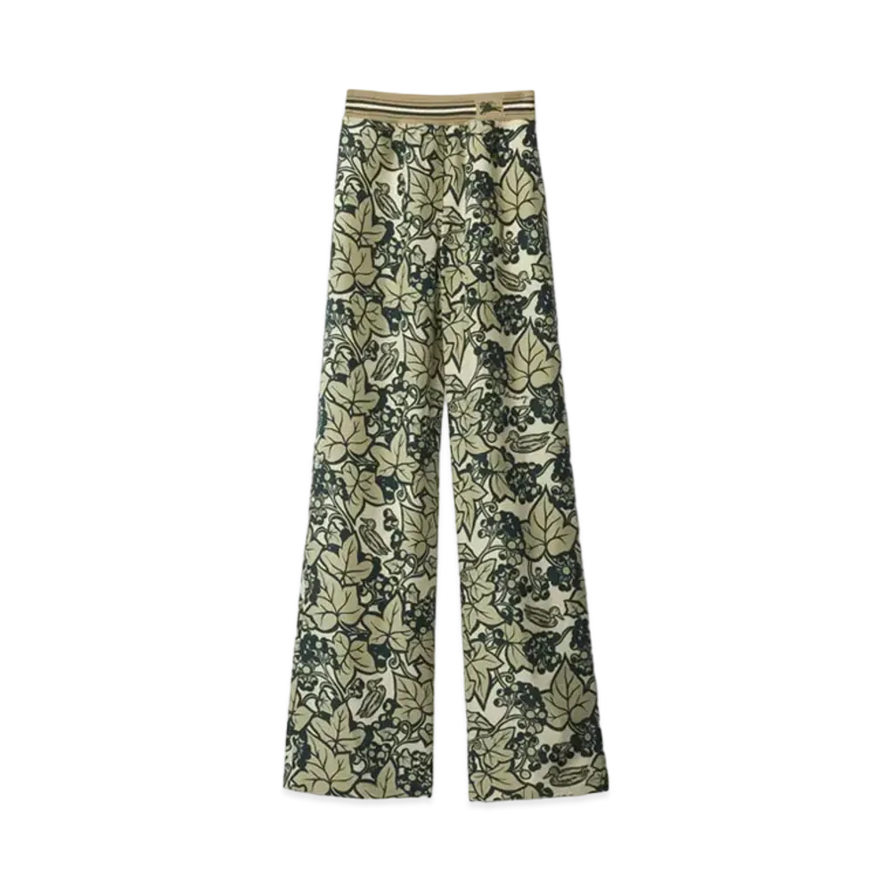 Burberry Women's Ivy Silk Trousers "Safari"