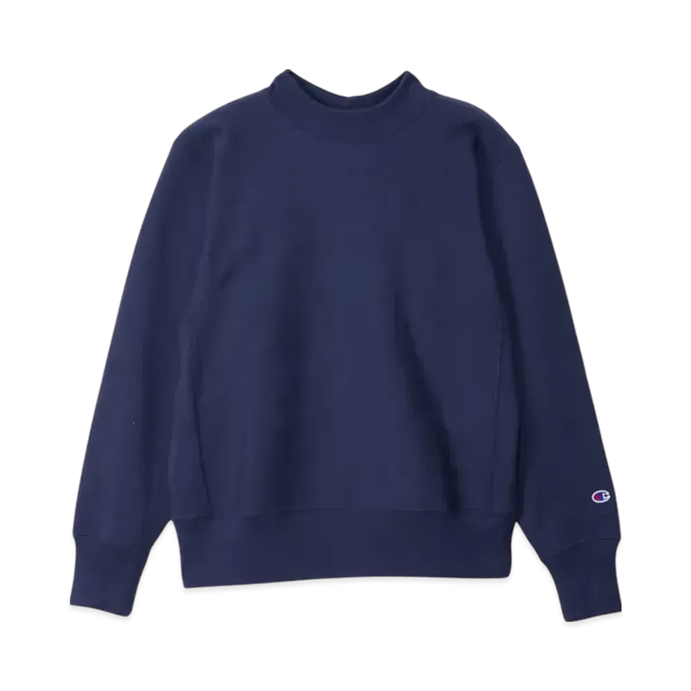 Champion Reverse Weave Mock Neck Sweatshirt 24FW "Dark Navy"