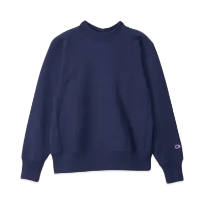 Champion Reverse Weave Mock Neck Sweatshirt 24FW "Dark Navy"