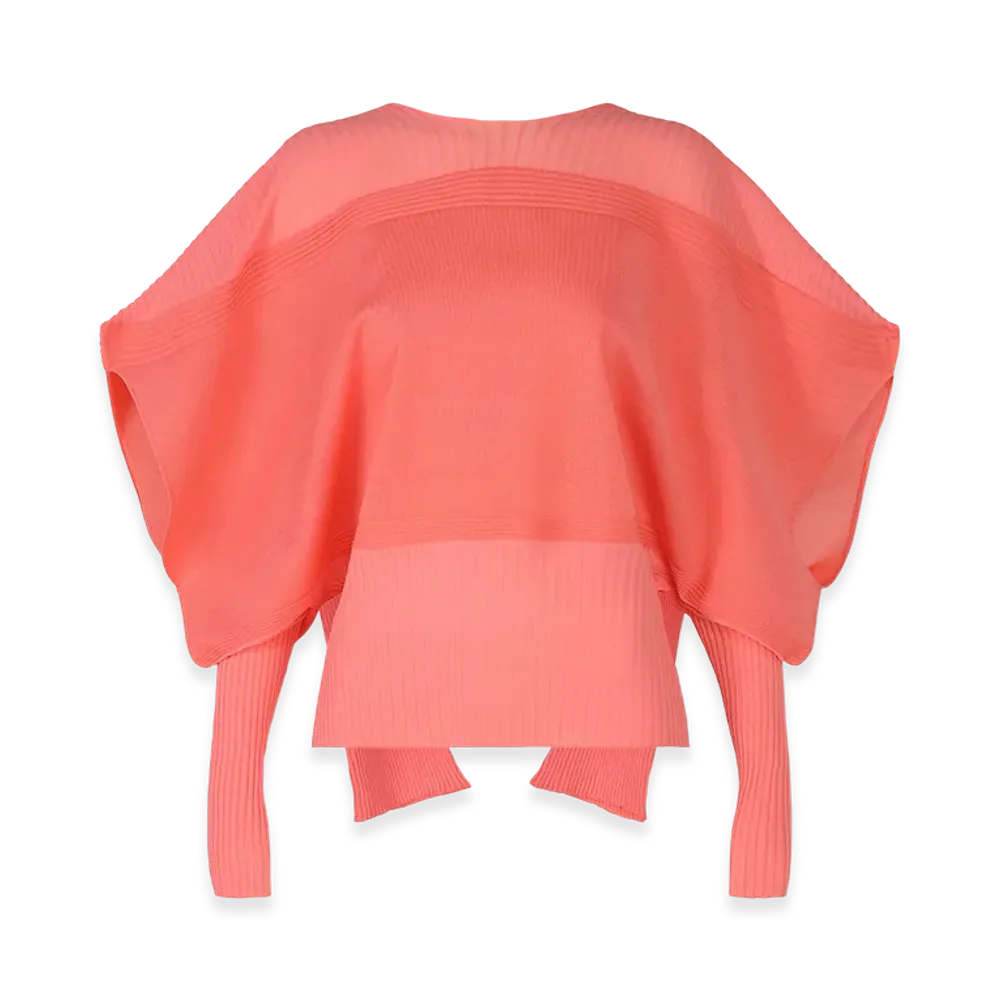 ISSEY MIYAKE Thin And Thick Knit "Coral"