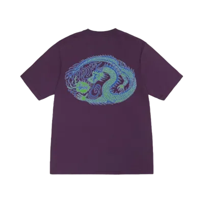 Stussy Mosaic Dragon Tee Pigment Dyed "Purple"