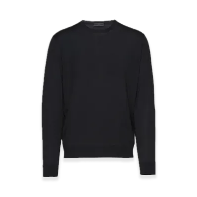 PRADA Worsted Wool Sweater "Black"