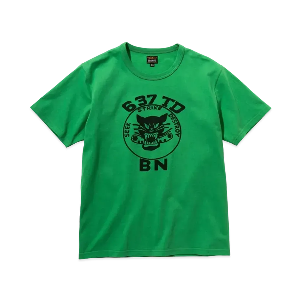 THE REAL McCOY'S MILITARY TEE / 637 TD BN "Green"