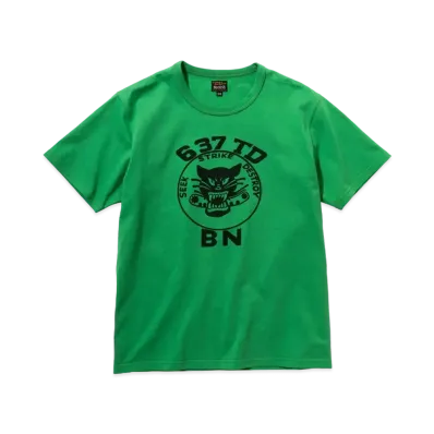 THE REAL McCOY'S MILITARY TEE / 637 TD BN "Green"