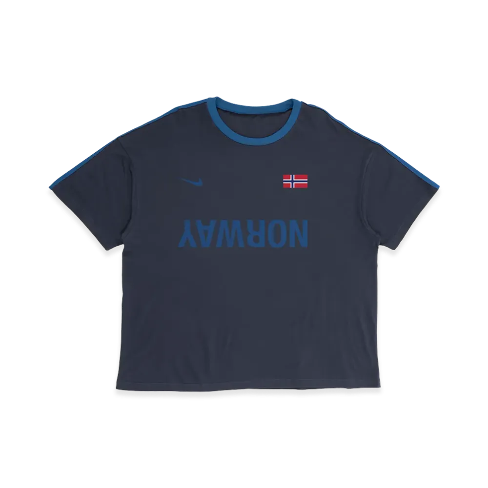 Travis Scott Cactus Jack x Nike Norway Total 90 Tee "Navy"