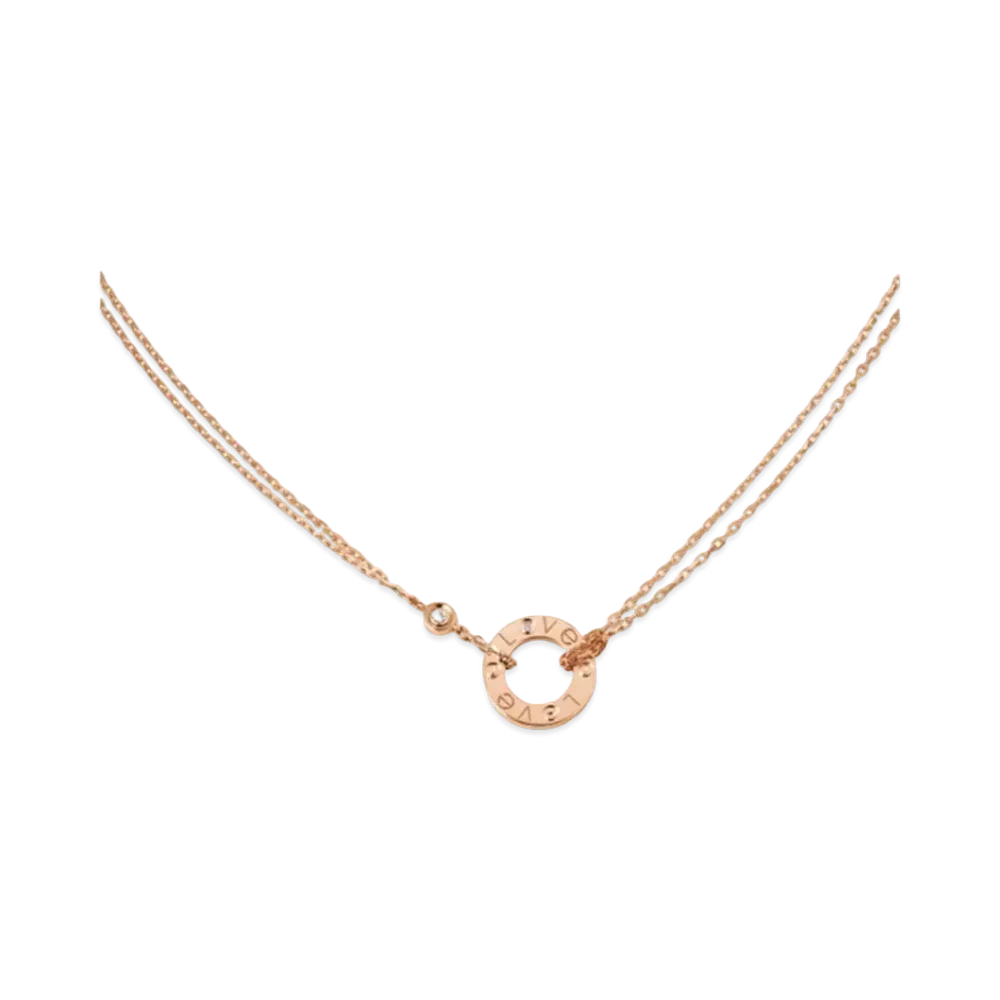 Cartier Love Necklace, 2 Diamonds