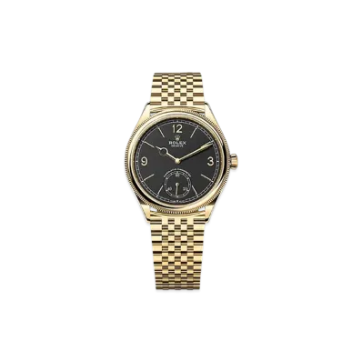ROLEX 1908 39mm 18 ct Yellow Gold Polished 52508 "Intense Black"