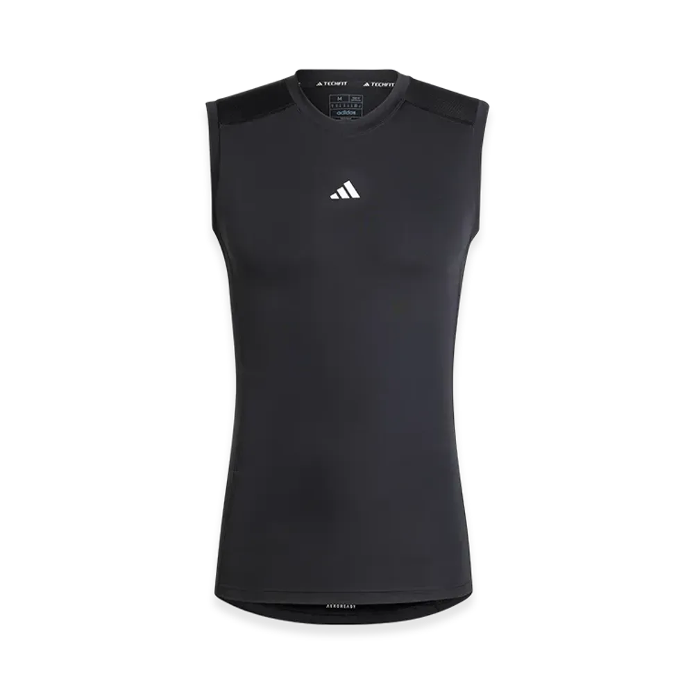 adidas Techfit Compression Training Sleeveless T-Shirt "Black"