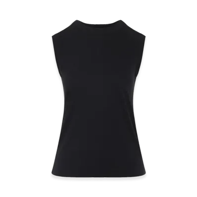 PHOEBE PHILO Women's Ultrafine Tank Top "Black"