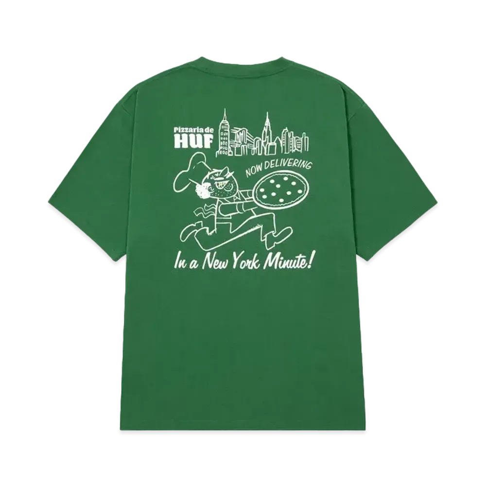 HUF Summer Splash Collection NY Delivery Tee "Dark Green"
