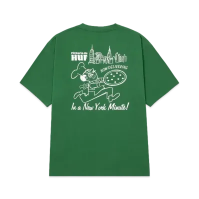 HUF Summer Splash Collection NY Delivery Tee "Dark Green"