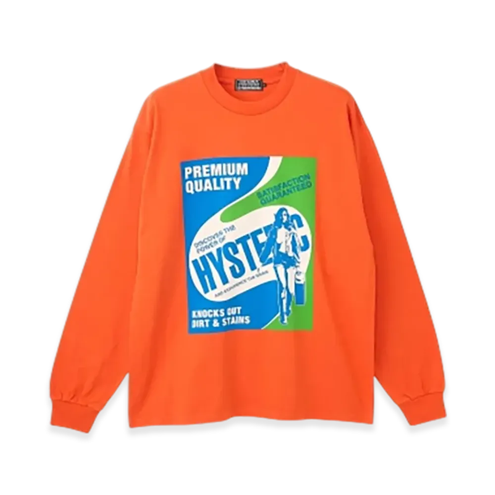 HYSTERIC GLAMOUR Hysteric Detergent T-Shirt "Orange"