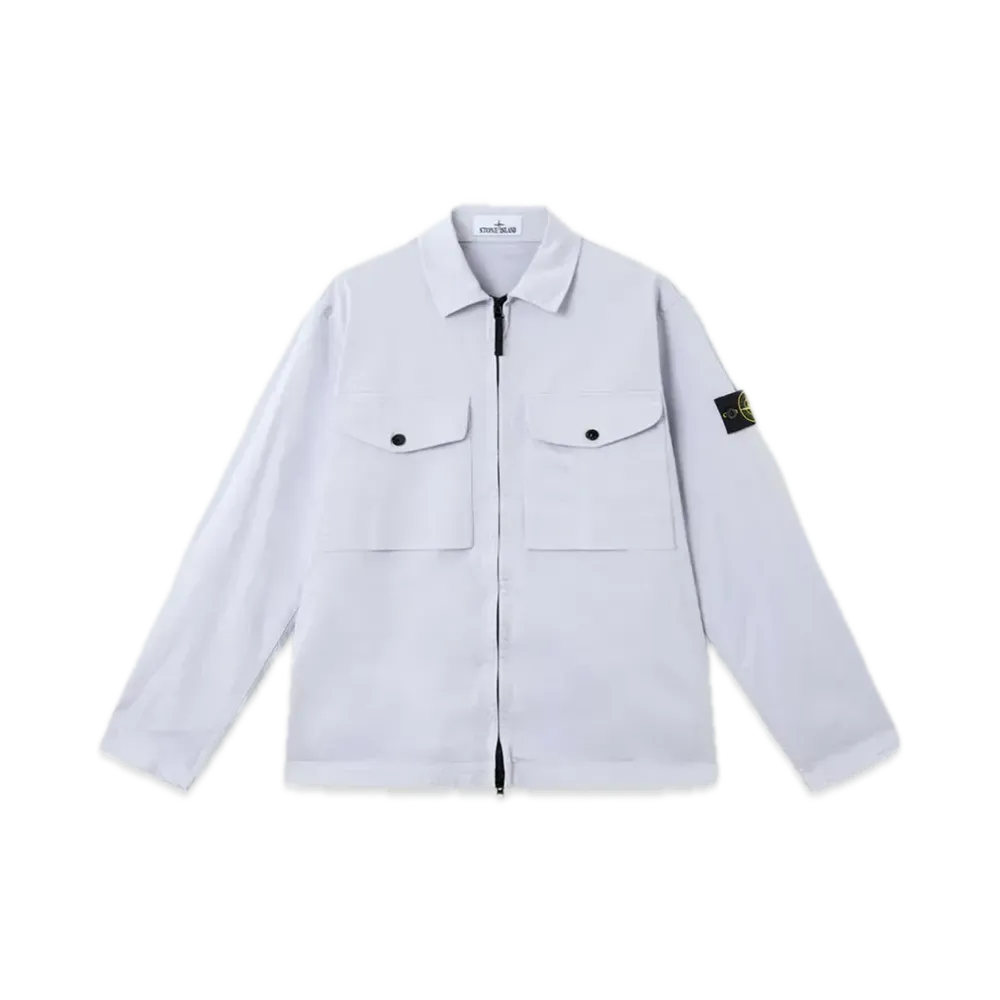 Stone Island 1200128 Organic Stretch Cotton Satin "Lilac"