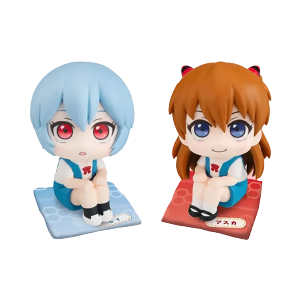 MegaHouse "Lookup" -Rebuild of Evangelion- Rei Ayanami & Asuka Shikinami Langley Limited edition with a cushion