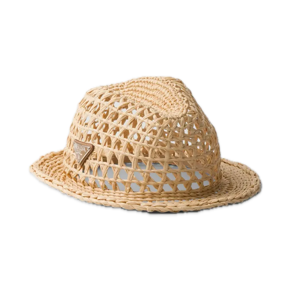 PRADA Crochet Fedora "Natural"