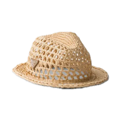 PRADA Crochet Fedora "Natural"