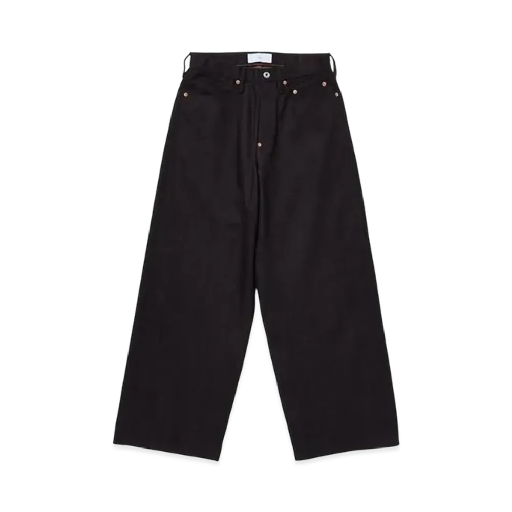 SUGARHILL Twisted Heather Denim Pants Wide Cut "Red/Black"