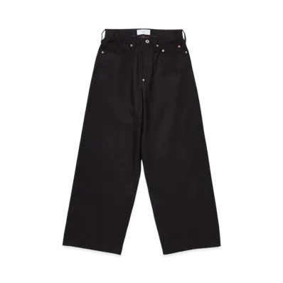 SUGARHILL Twisted Heather Denim Pants Wide Cut "Red/Black"
