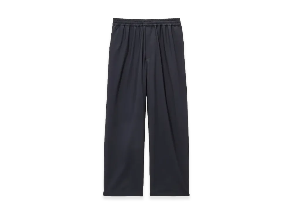 Graphpaper Extra Fine Wool Easy Wide Pants "Black"